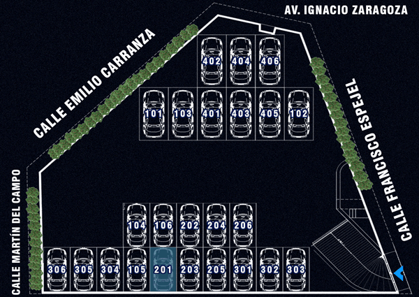 Lugar de Estacionamiento Departamento 201