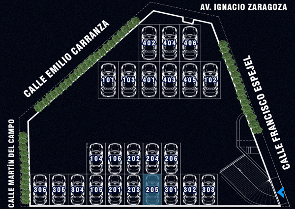 Lugar de Estacionamiento Departamento 205