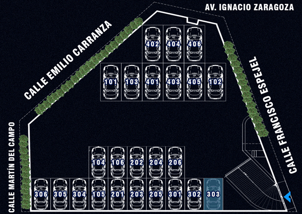 Lugar de Estacionamiento Departamento 303